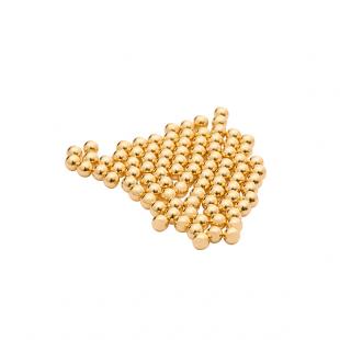 Gold-plated round beads